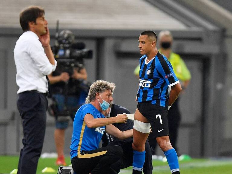 Revelan imágenes de Alexis Sánchez tras sufrir lesión jugando con el Inter por la Europa League