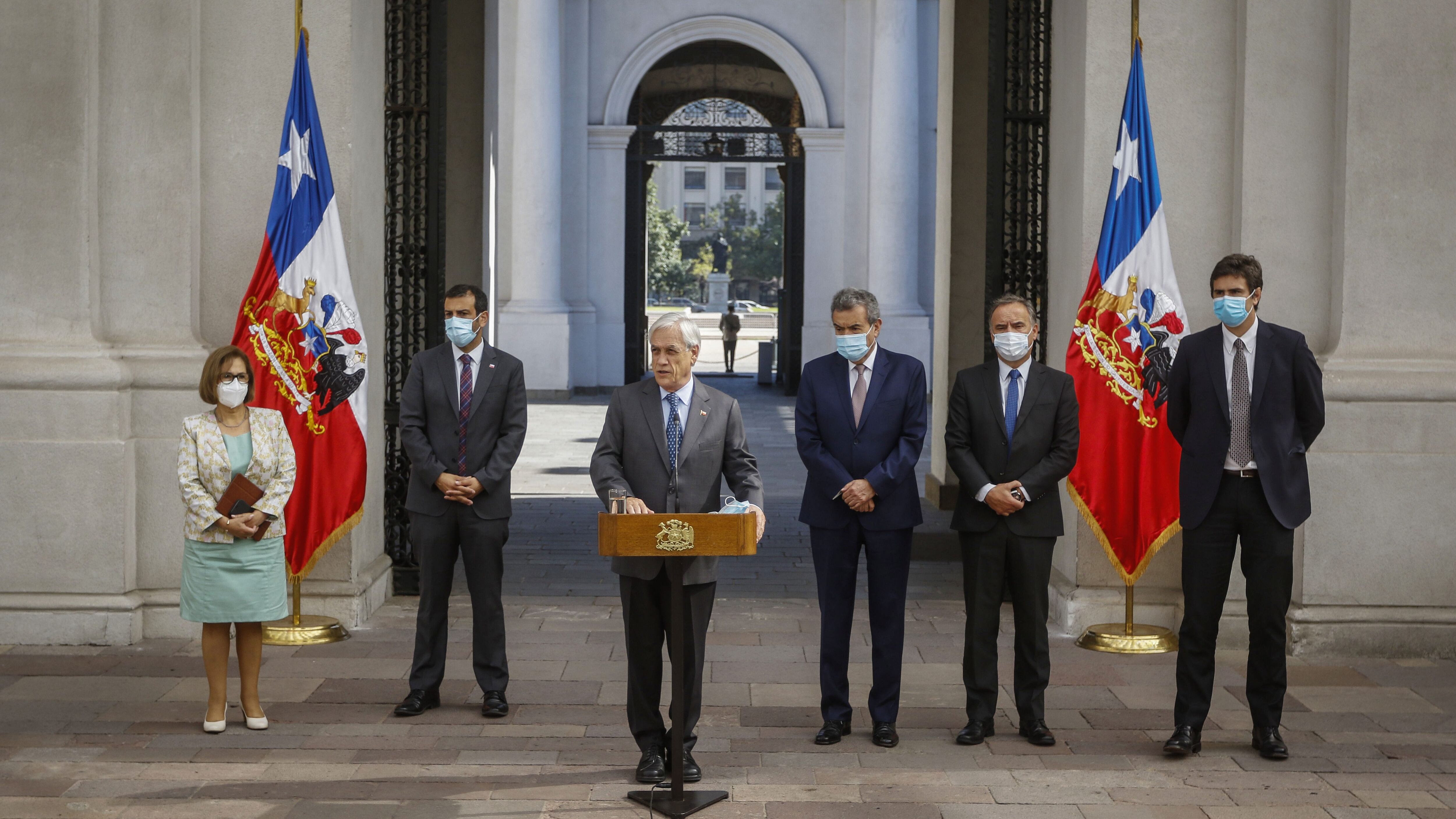 presidente Piñera tras reunión con los pderes del estado