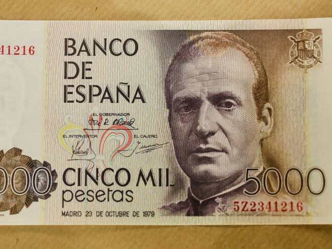 Un billete que conmemora al rey benemérito de España