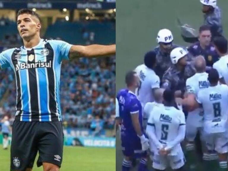 Luis Suárez provoca un caos en Brasil con polémica jugada: dos expulsados y hasta la policía intervino