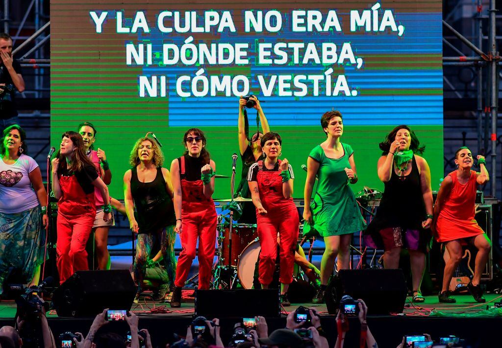 Latesis participaron de la convocatoria feminista en Buenos Aire