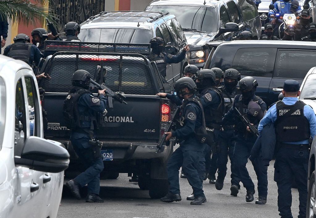 El amplio operativo policial para capturar a Hernández en Tegucigalpa