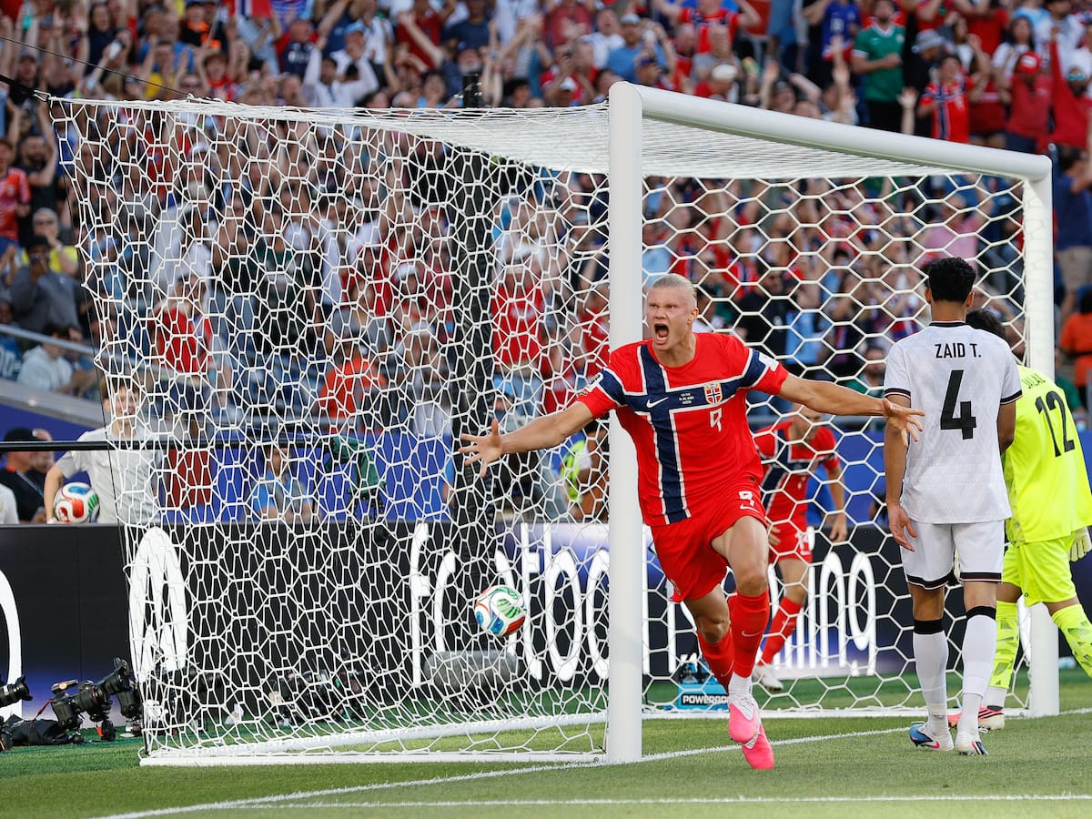 Haaland pisa fuerte en su debut en una Copa del Mundo: doblete y goleada de Noruega en el Mundial 2026