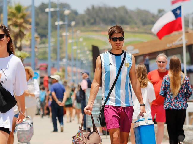 Turistas argentinos en Viña del Mar, Chile.