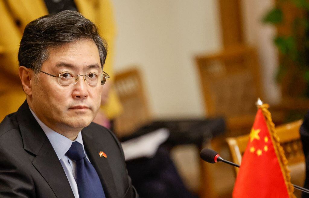 El ministro de relaciones exteriores de China Qin Gang en un evento
