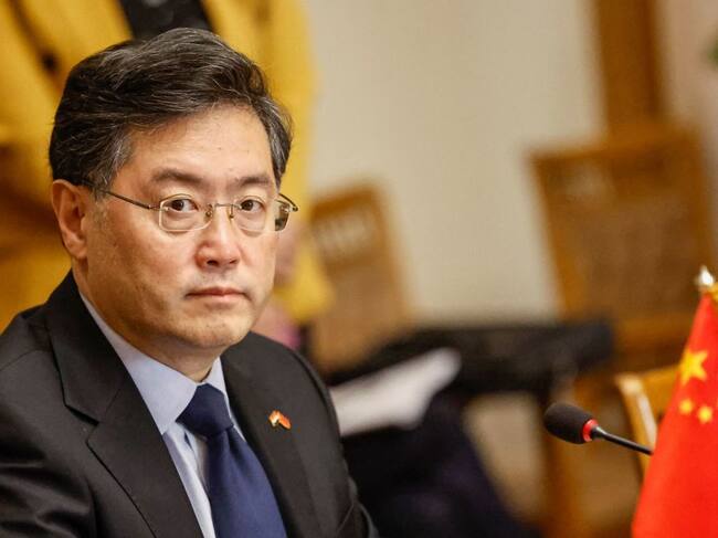 El ministro de relaciones exteriores de China Qin Gang en un evento