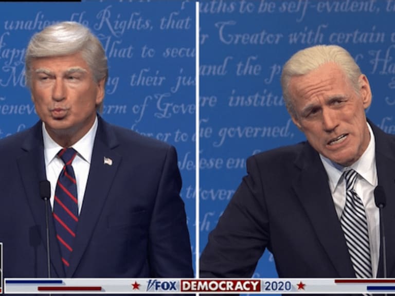 Jim Carrey y Alec Baldwin parodiaron el debate presidencial de Trump y Biden
