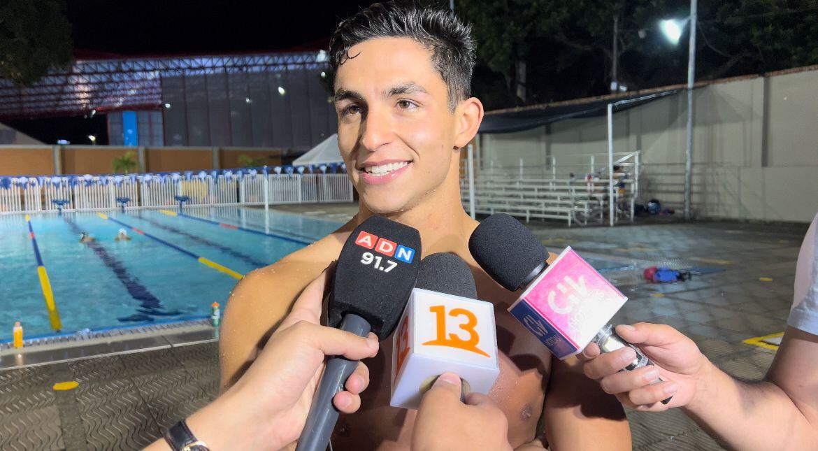 Mariano Lazzerini se quedó a las puertas del podio en los 50 metros libres en los Panamericanos Junior