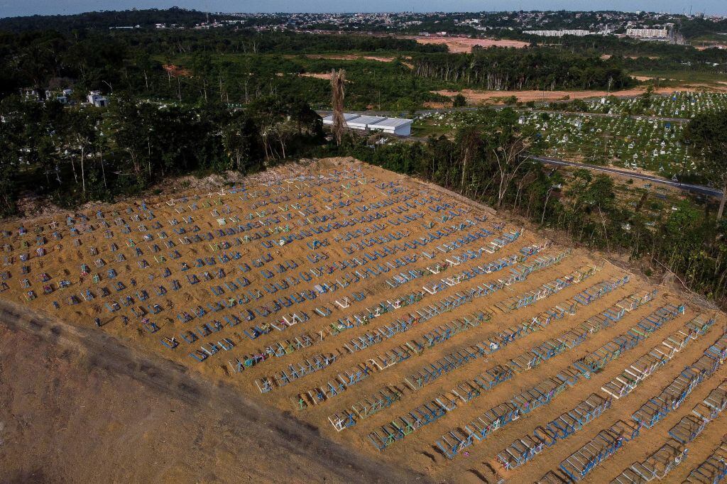 Un cementerio para víctimas del Covid-19 en Manaos