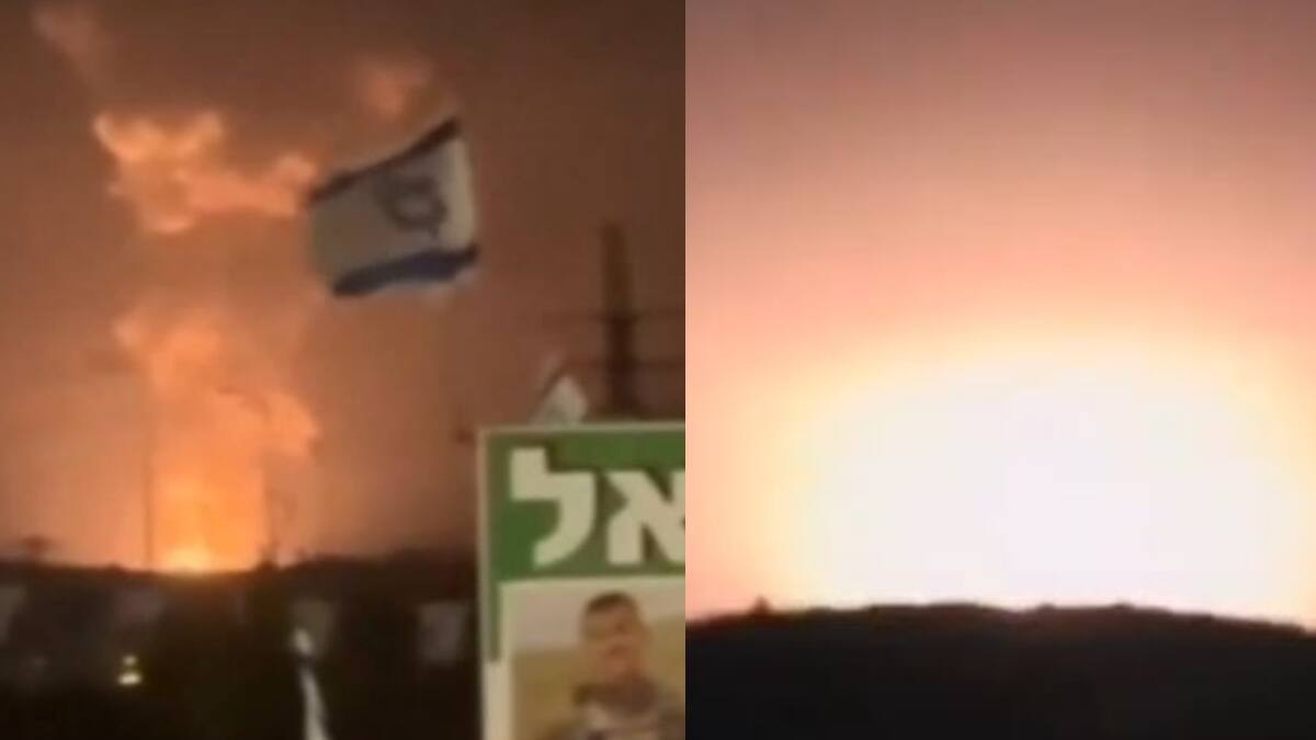 Reportan gigantesca explosión con forma de hongo en fábrica de misiles de Israel: fuentes oficiales aseguran “prueba planificada”