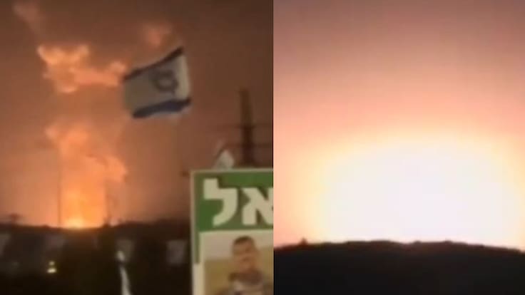 Reportan gigantesca explosión con forma de hongo en fábrica de misiles de Israel: fuentes oficiales aseguran “prueba planificada”