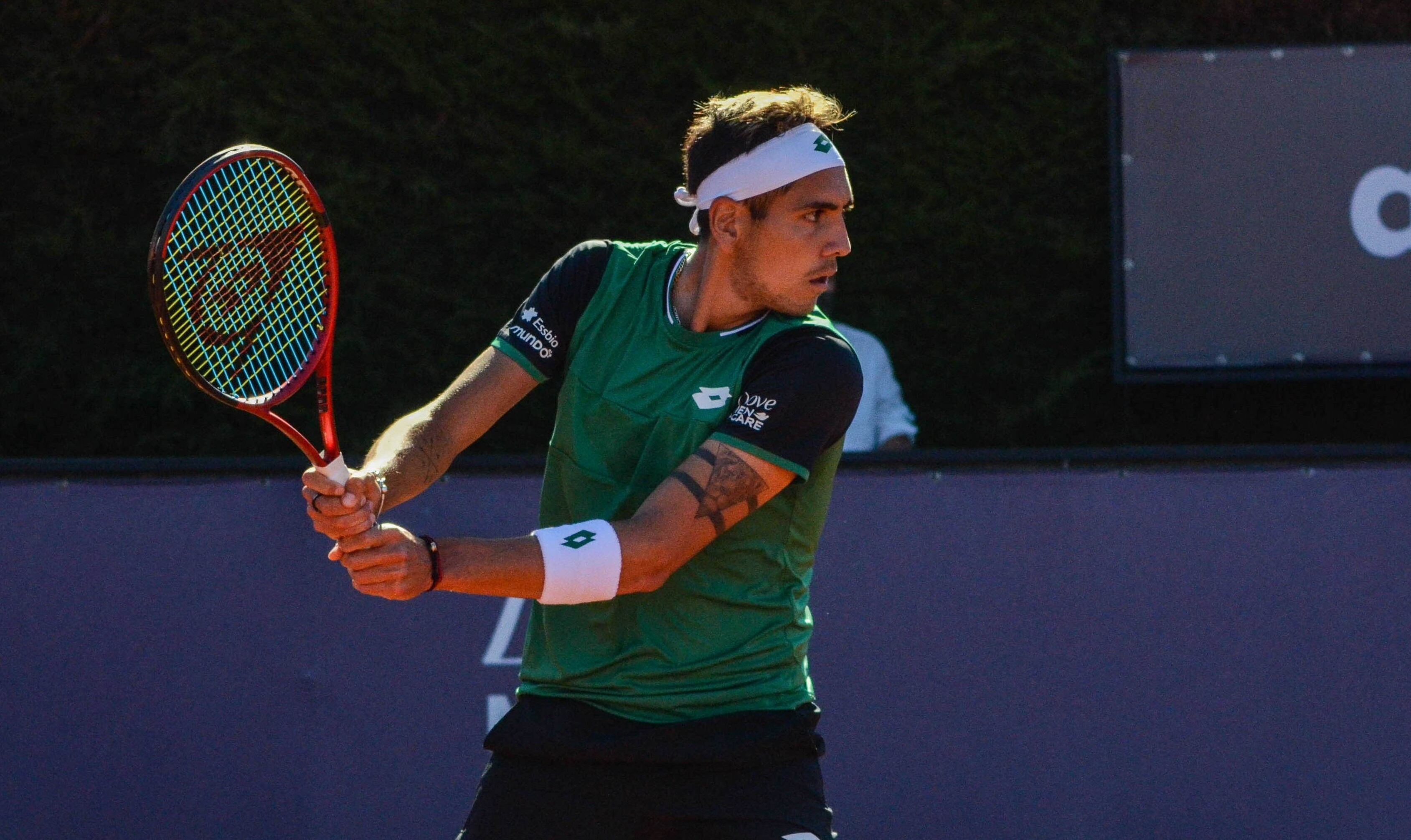 20 de Febrero de 2021 / CONCEPCION
Alejandro Tabilo cae frente a Francisco Cerundolo, en ATP Challenger de Concepcion, durante el estado de catastrofe de la pandemia covid-19
FOTO: FELIPE MUÑOZ / AGENCIAUNO