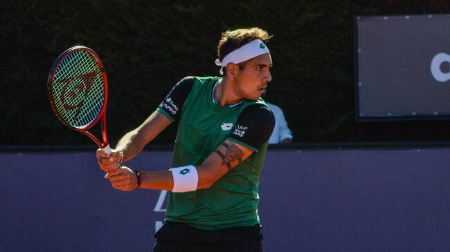 20 de Febrero de 2021 / CONCEPCION
Alejandro Tabilo cae frente a Francisco Cerundolo, en ATP Challenger de Concepcion, durante el estado de catastrofe de la pandemia covid-19
FOTO: FELIPE MUÑOZ / AGENCIAUNO