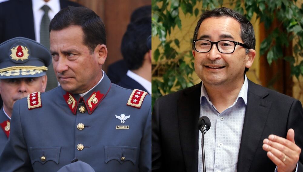 Agencia Uno | El comandante en jefe del Ejército, Javier Iturriaga, y el diputado Félix González