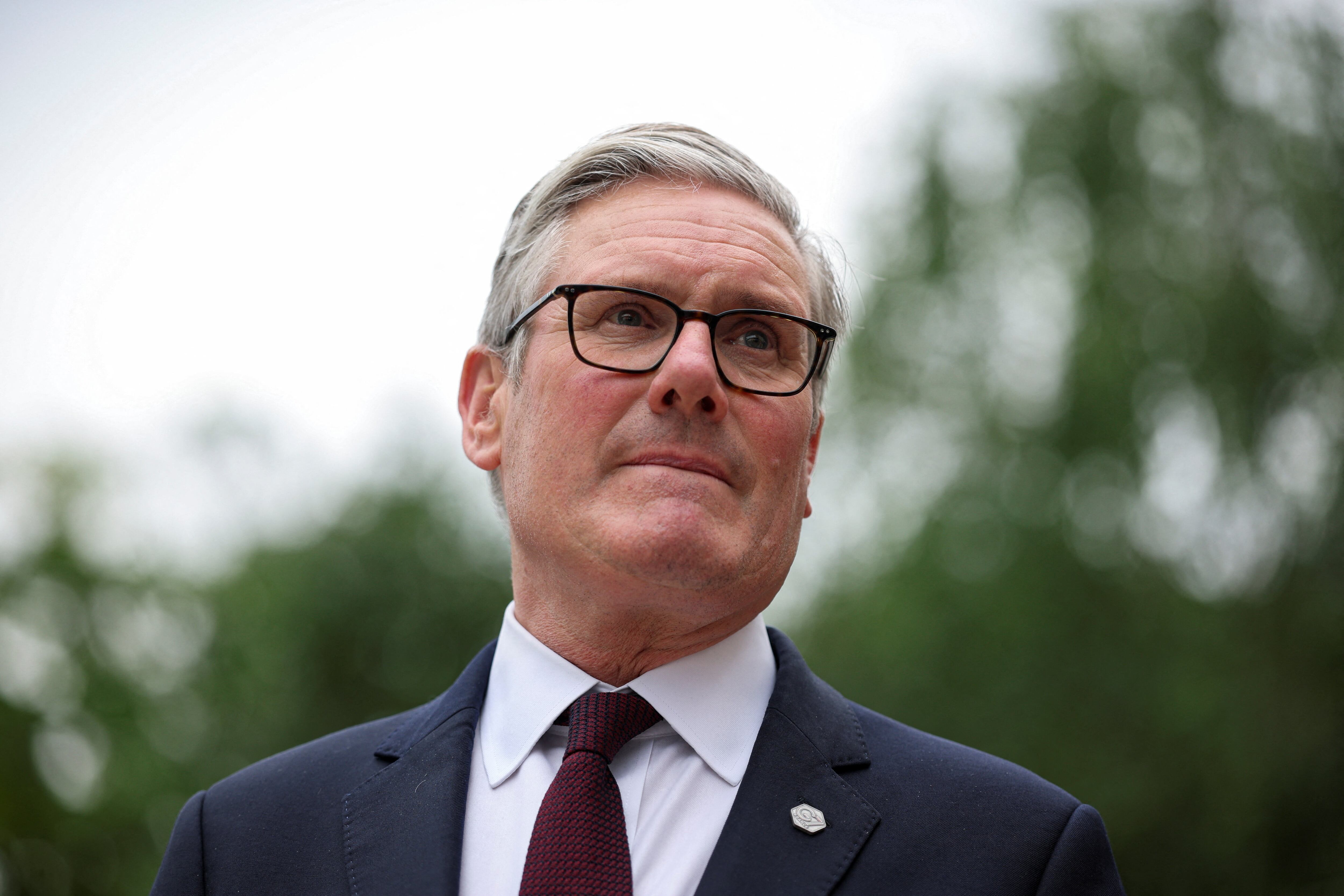 EVIAN-LES-BAINS, FRANCE - JUNE 16: British Prime Minister Keir Starmer looks on as he awaits Switzerland's Federal President Guy Parmelin on the sidelines of the G7 summit on June 16, 2026 in Evian-les-Bains, France. Leaders from the Group of 7 (G7) countries convened in Evian, France, near the Swiss border, for their annual summit to discuss challenges to peace and security for Ukraine and Europe, the situation in the Middle East, and other geopolitical issues. (Photo by Isabel Infantes - Pool/Getty Images)