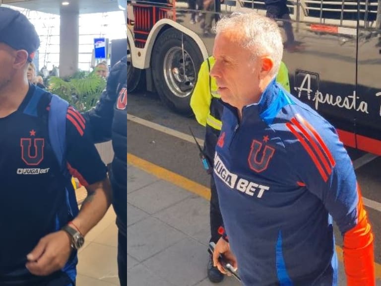 Matías Zaldivia en el Aeropuerto de Santiago