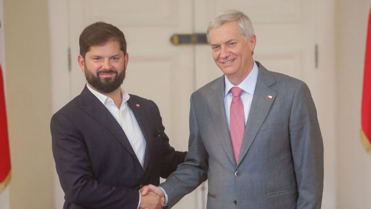 Presidente Gabriel Boric recibe en La Moneda a José Antonio Kast en La Moneda