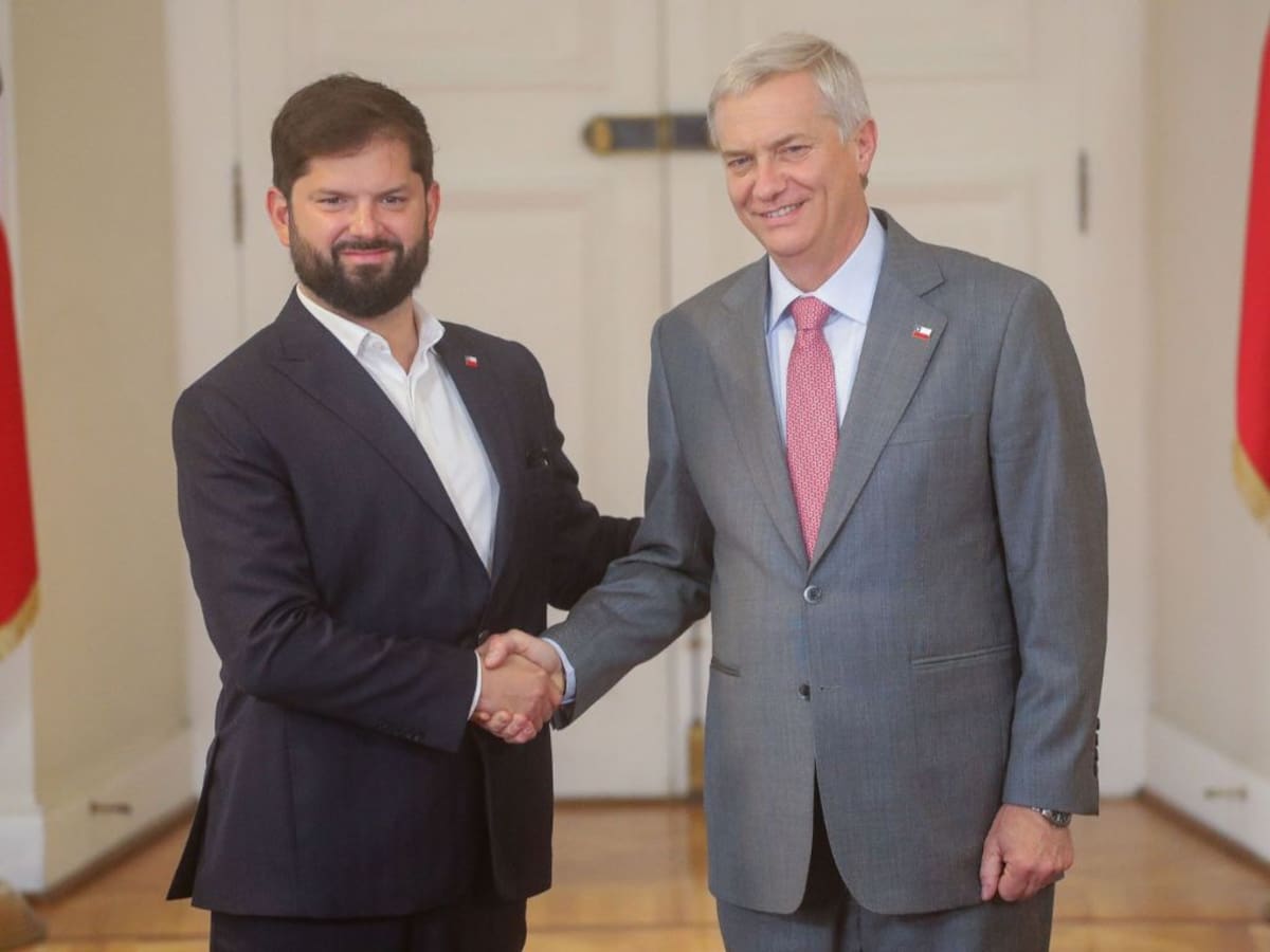 Presidente Gabriel Boric recibe en La Moneda a José Antonio Kast en La Moneda