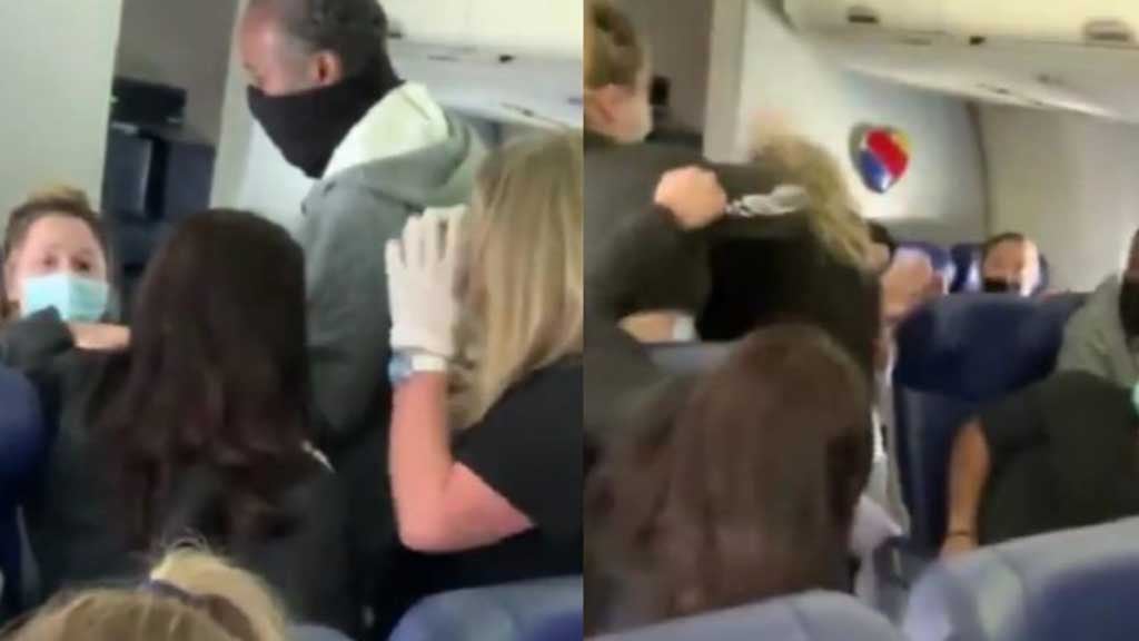 Mujer golpea a azafata en pleno vuelo