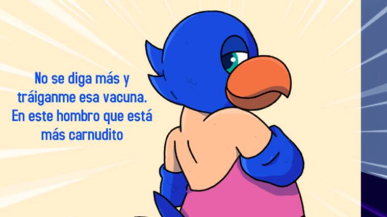 Contralorito campaña a favor de la vacunación contra el Covid