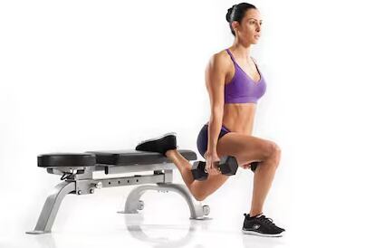 Estocada con mancuerna - Fitgeneration