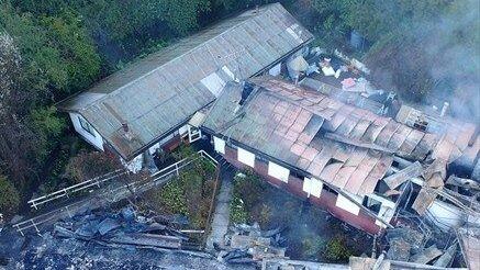 Incendio en Hogar de Ancianos en Chihuayante.
