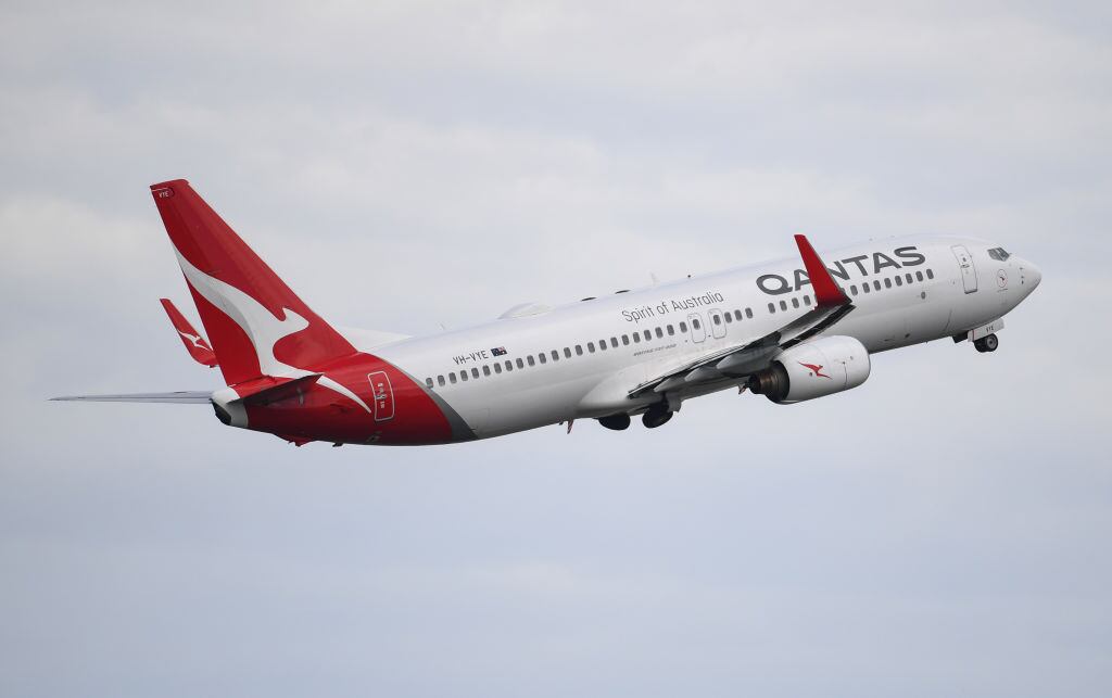 Un vuelo de la aerolínea Qantas