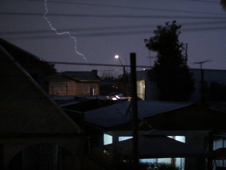 Relámpagos en Santiago