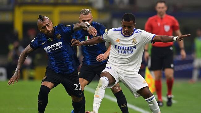 Arturo Vidal no pudo evitar la derrota del Inter de Milán ante el Real Madrid en Champions