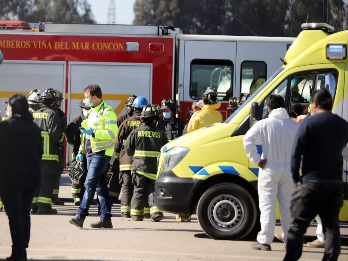 Tres trabajadores muertos y uno en riesgo vital dejó emergencia química en Concón