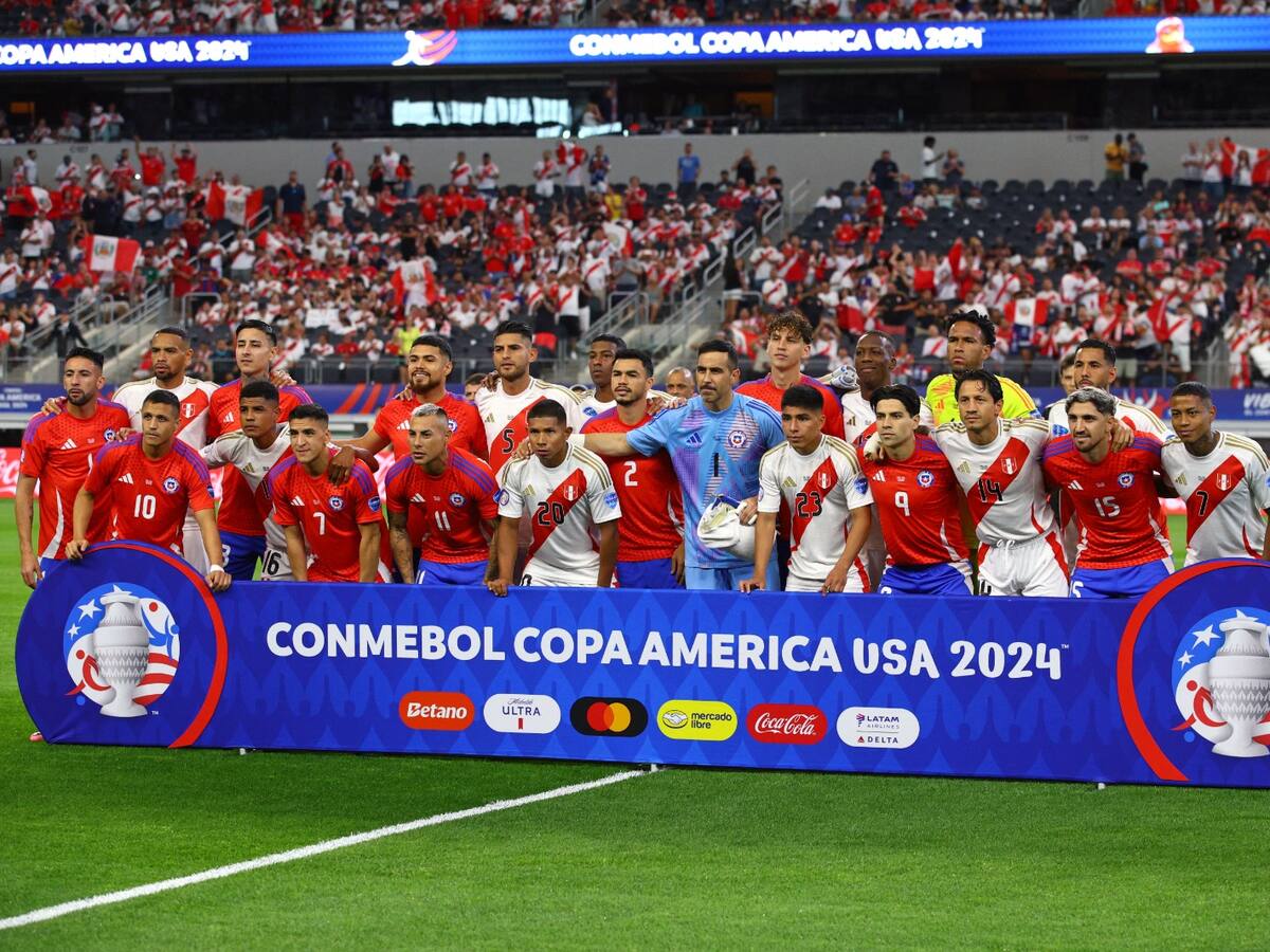 El emotivo gesto entre Chile y Perú antes de iniciar el partido por el Grupo A de Copa América