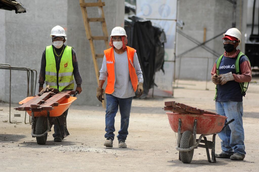 Trabajadores de la construcción en México