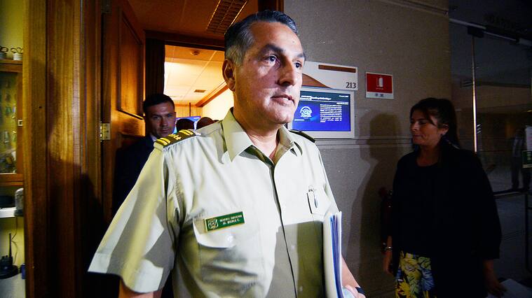 General Mario Rozas en el Congreso