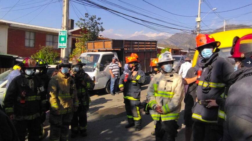 Incendio en Cerro 18 sur