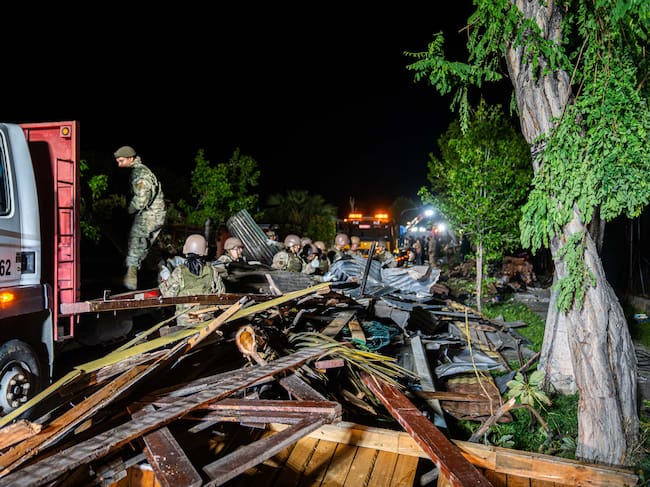 Parte de los daños que dejó el tornado en Requínoa | Agencia UNO