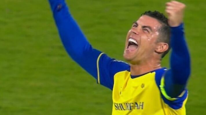 Cristiano Ronaldo anota dos goles contra el equipo del "Coto" Sierra