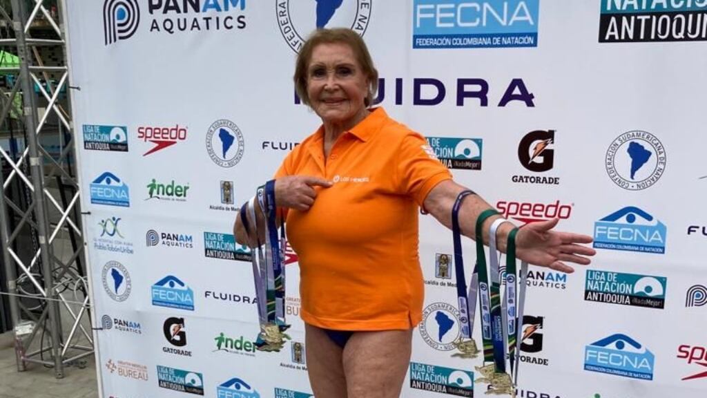 Eliana Busch gana 10 medallas de oro en los Panamericanos y Sudamericanos de Natación Master