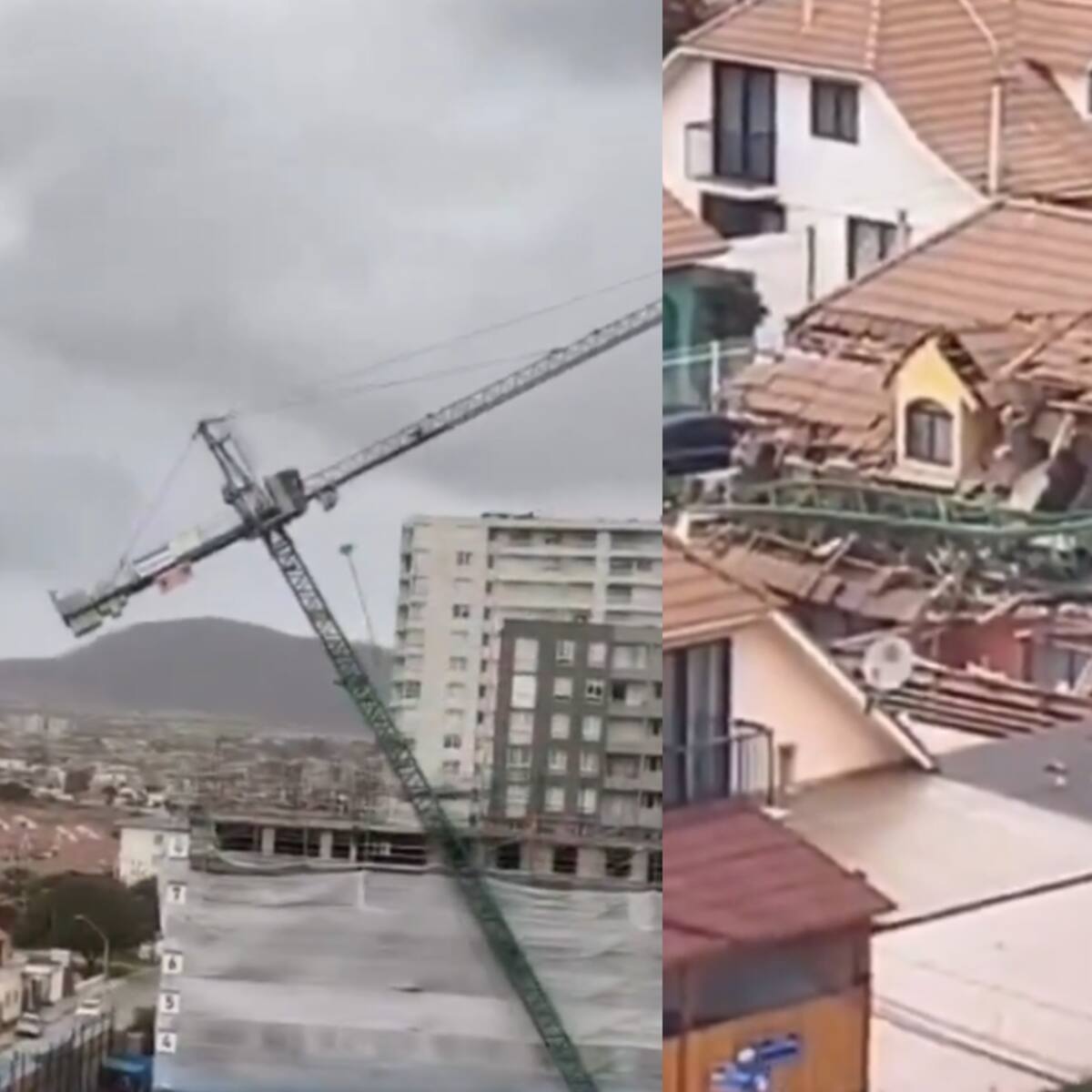 “Quedó inhabitable”: el dramático relato de familia afectada por caída de grúa sobre su casa en Coquimbo