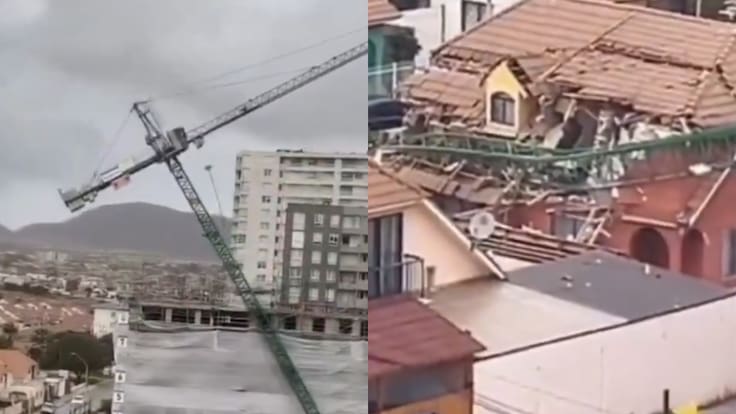 “Quedó inhabitable”: el dramático relato de familia afectada por caída de grúa sobre su casa en Coquimbo