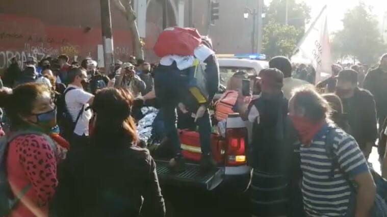 Carabinero linchado