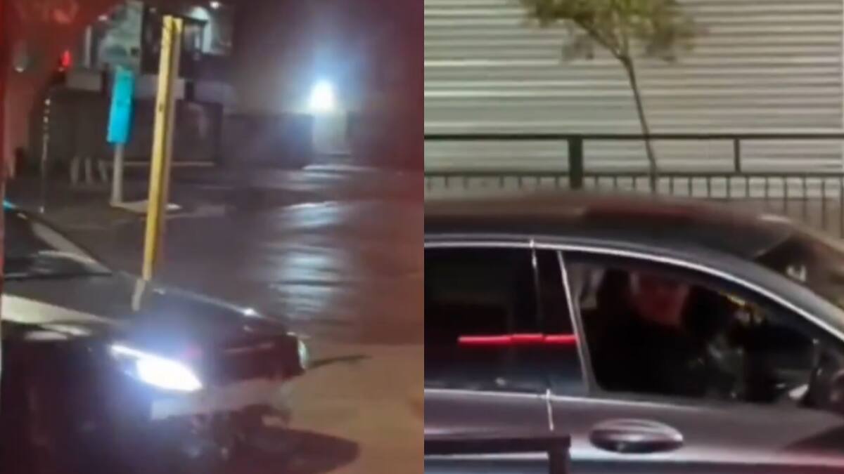 “Pepe, sale de ahí”: Conductor se subió a la vereda e intentó atropellar a peatones en Talca