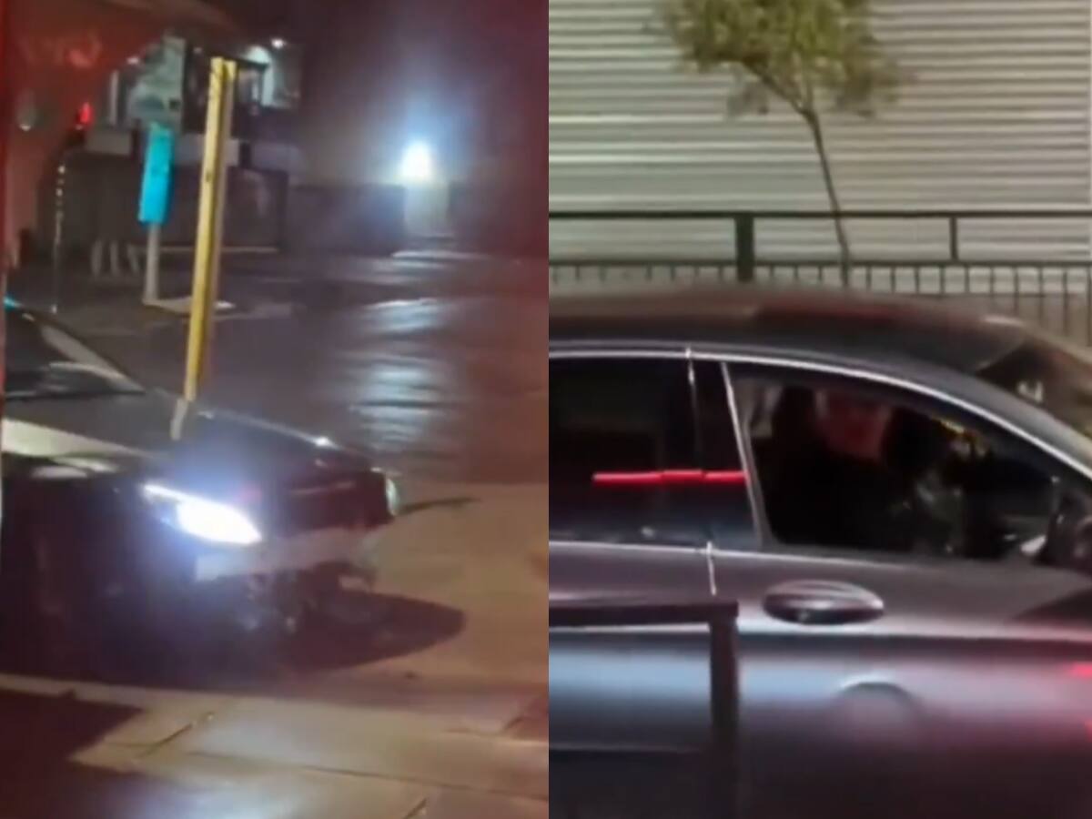 “Pepe, sale de ahí”: Conductor se subió a la vereda e intentó atropellar a peatones en Talca