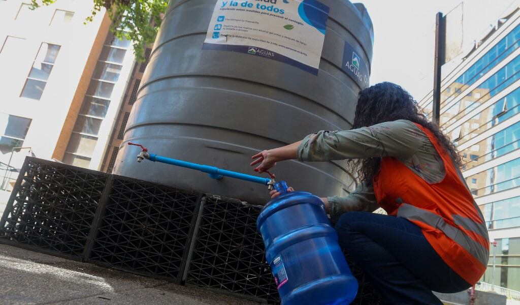 Corte de agua en Santiago
