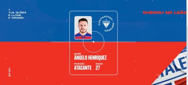 Ángelo Henríquez, nuevo jugador del Fortaleza de Brasil