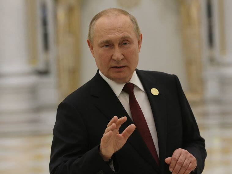 El presidente de Rusia, Vladimir Putin, durante su visita en Turkmenistán