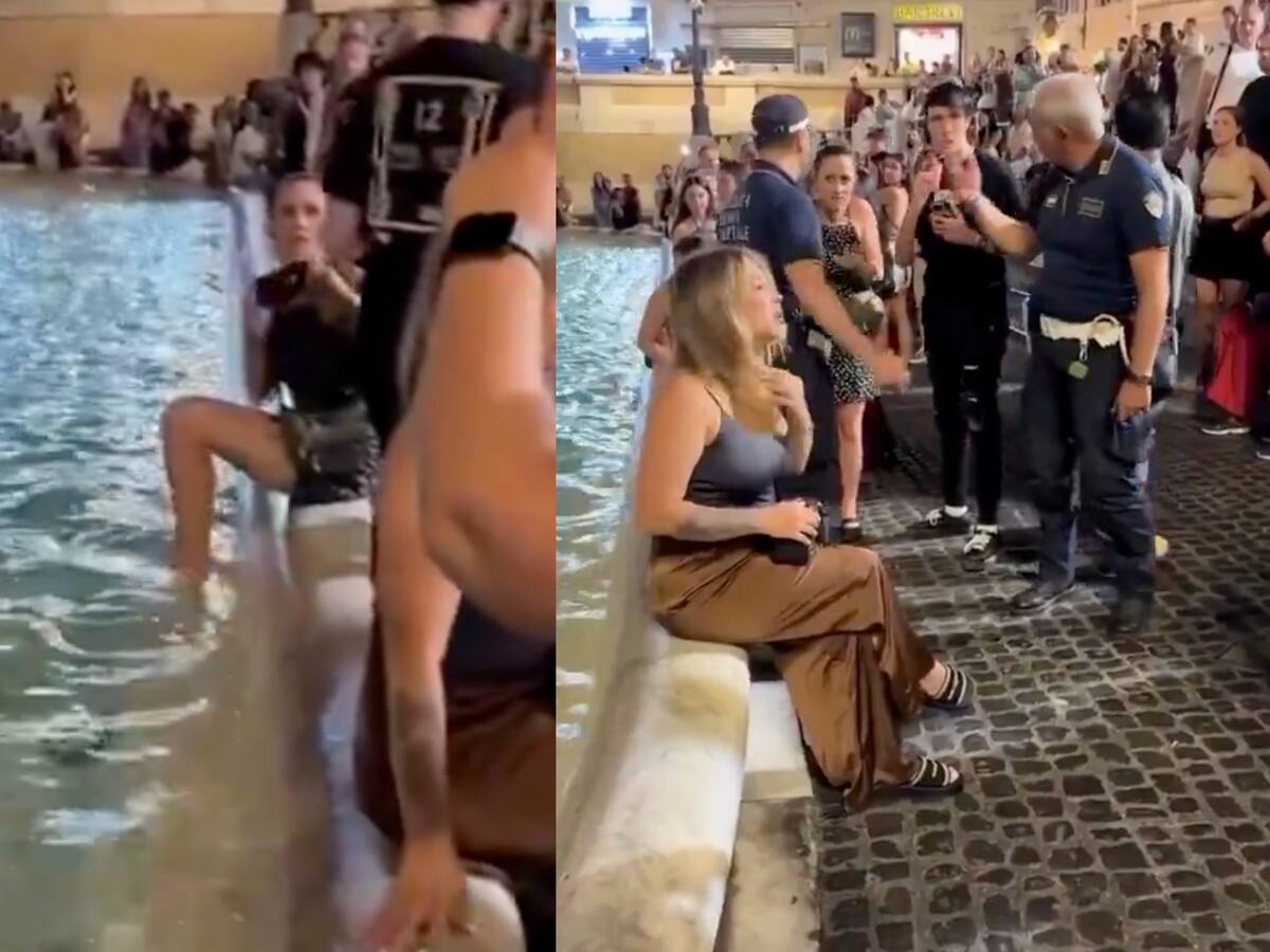 Turista argentina causa indignación en Roma: metió sus pies en la Fontana di Trevi