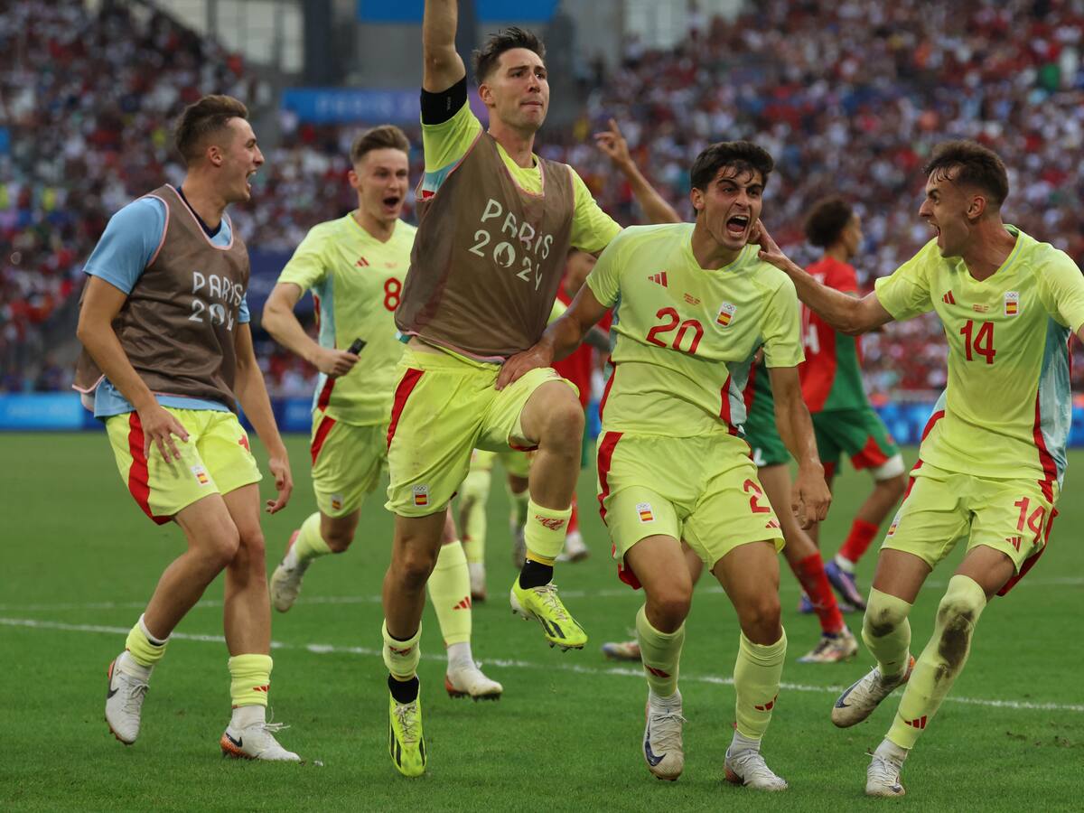 España logra la remontada ante Marruecos y se mete en la final del fútbol masculino de París 2024