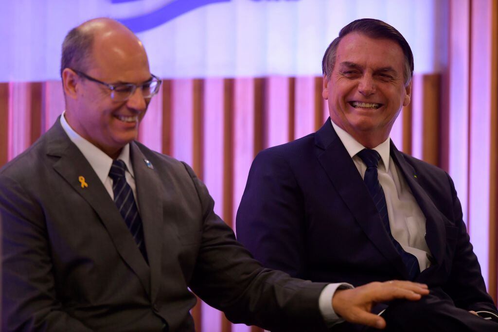 Wilson Witzel junto a Jair Bolsonaro en 2019