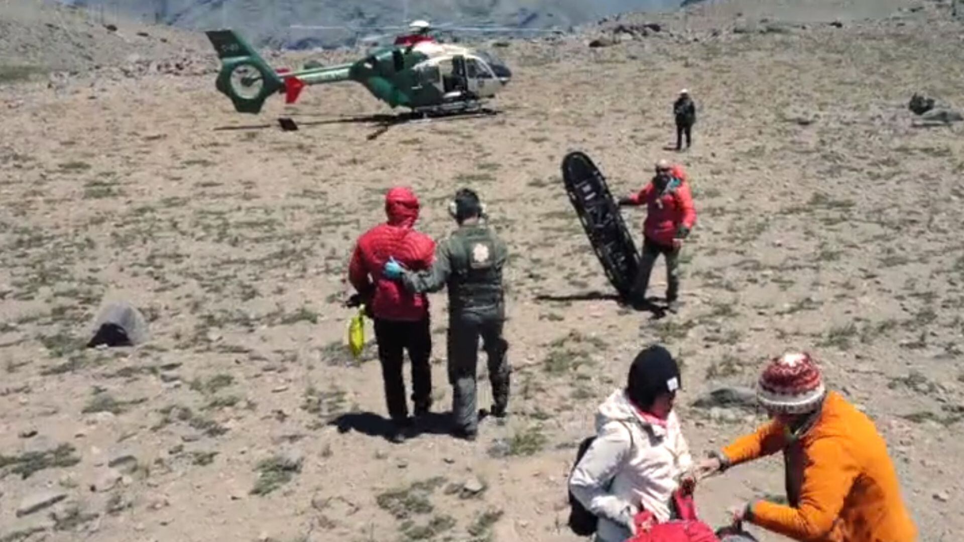 Rescate senderista checo en San José de Maipo