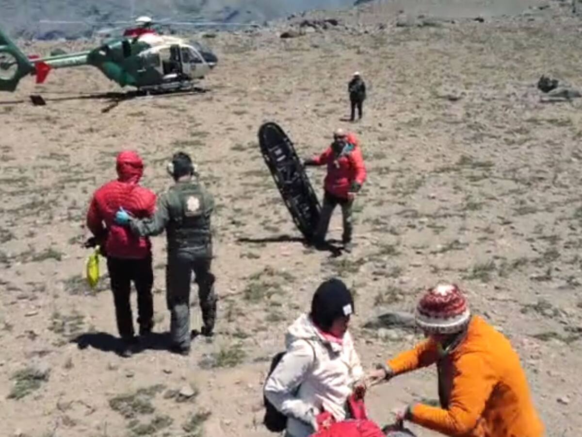 Turista checo es rescatado a más de 3.000 metros de altura en San José de Maipo